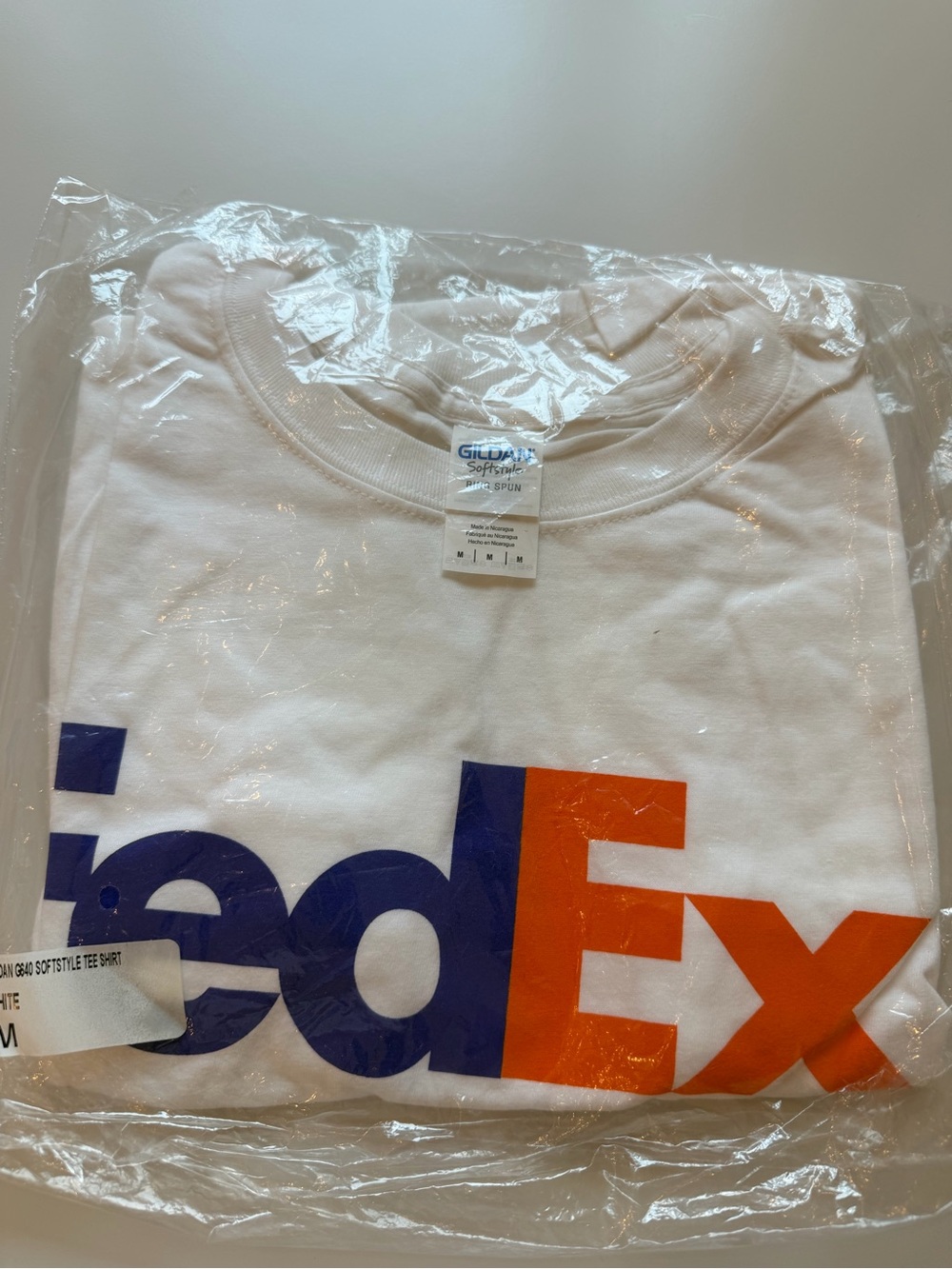 Gildan Softstyle White Crewneck FedEx T-Shirt